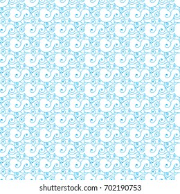 Vector seamless chinese or Japnese style cloud pattern background