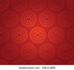 Vector. Seamless Chinese pattern.