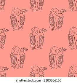 Vektornahtlose Schokolade-Fondan-Hintergrund