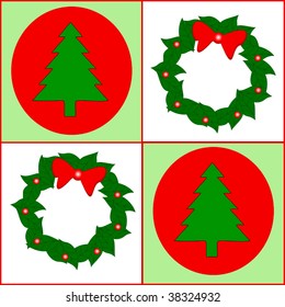 Vektornahtloses Weihnachtsdesign