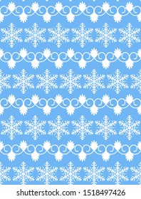 Vector seamless christmas and new year pattern in scandinavian style