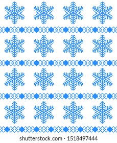 Vector seamless christmas and new year pattern in scandinavian style