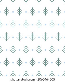 Vector Seamless Christmas and New Year`s pattern. Winter and Christmas elements. Wrap for gifts. Vector illustration. Doodle style.