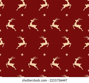 Vector Seamless Christmas and New Year`s pattern. Winter and Christmas elements. Wrap for gifts. Vector illustration. Doodle style.