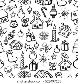 Vector seamless Christmas pattern  