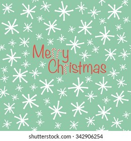 Vector seamless christmas pattern in flat style.