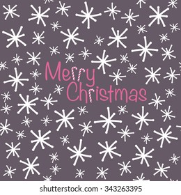 Vector seamless christmas pattern in flat style.