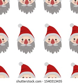 vector seamless Christmas pattern with Santa Claus. it can be used as Wallpaper, background, print, textile design, notebooks, phone cases, packaging paper, postcard and more.