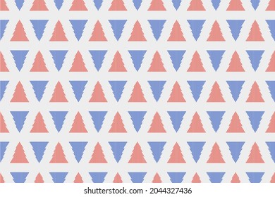 Vector seamless christmas tree textile background. Festive endless xmas color pattern. Can be used as wrapping paper, holiday decoration and etc.