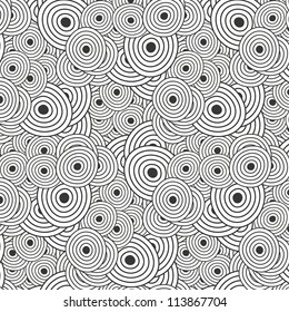 vector seamless circle pattern background