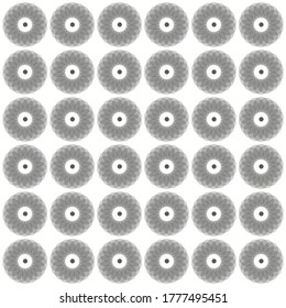 Vector seamless circle pattern Background.