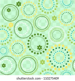 Vector seamless circles background