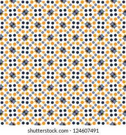 Vector seamless circles dots pattern