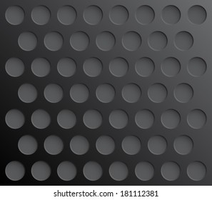 Vector seamless circles pattern background with holes, plastic style design for business, websites or print. 