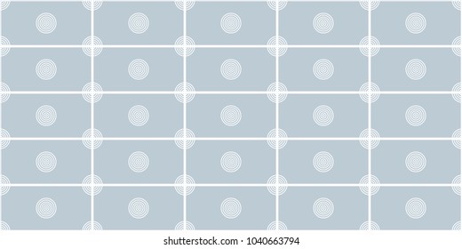 Vector seamless circular white on a blue background.