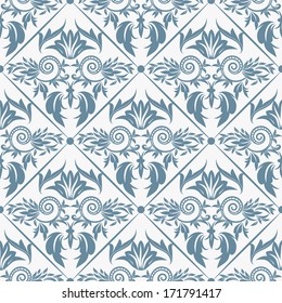 vector seamless classic floral pattern