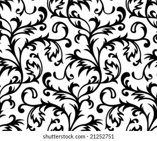 Vector. Seamless Classicism Wallpaper