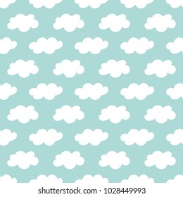 Vector seamless clouds pattern.