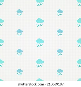 vector seamless clouds pattern 