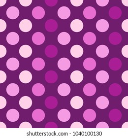 Vector seamless as a color circle, seamless Polka dot background.