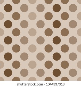 Vector seamless as a color circle, seamless Polka dot background.
