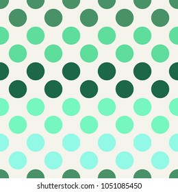 Vector seamless as a color circle, seamless Polka dot background.