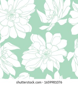 Vector de color floral sin fisuras de la hoja. Fondo natural de verano