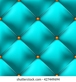 vector seamless color of a sea wave luxury buttoned leather