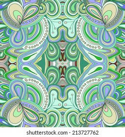 Vector seamless colored abstract kaleidoscope