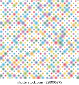 vector of seamless colored dots pattern background
