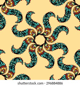 Vector seamless colored pattern. 