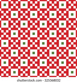 . Vector seamless colorful background with geometric pixel pattern