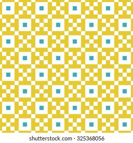 . Vector seamless colorful background with geometric pixel pattern