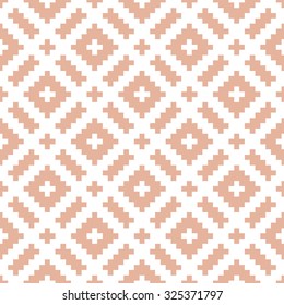 Vector seamless colorful background with geometric pixel pattern