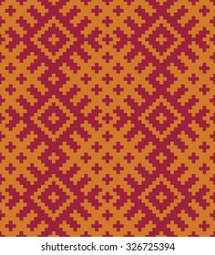 Vector seamless colorful background with geometric pixel pattern