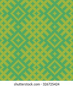 Vector seamless colorful background with geometric pixel pattern