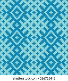 Vector seamless colorful background with geometric pixel pattern