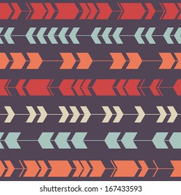 Vector seamless colorful decorative ethnic pattern