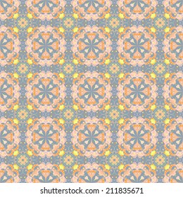 Vector seamless. Colorful ethnic pattern. Arabesque style