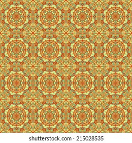 Vector seamless. Colorful ethnic pattern. Arabesque style