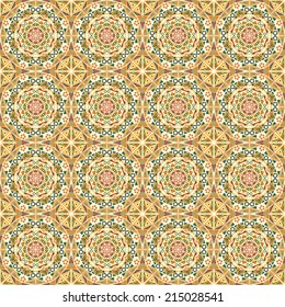 Vector seamless. Colorful ethnic pattern. Arabesque style