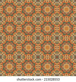 Vector seamless. Colorful ethnic pattern. Arabesque style