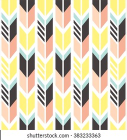 Vector seamless colorful ethnic pattern with arrows,  Tribal ornament. Ethnic pattern. Seamless pattern. Adult coloring book page design. Vector illustration,  Aztec. Aztec. Aztec. Aztec. Aztec. eps