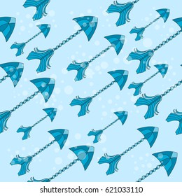 Vector seamless colorful ethnic pattern with arrows - pattern