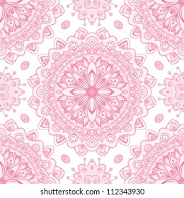 vector seamless colorful floral pattern background