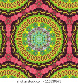 vector seamless colorful floral pattern background