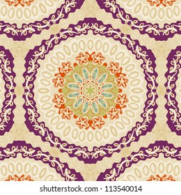 vector seamless colorful floral pattern background