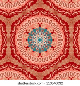 vector seamless colorful floral pattern background