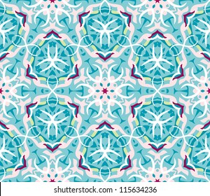 vector seamless colorful floral pattern background