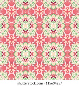 vector seamless colorful floral pattern background